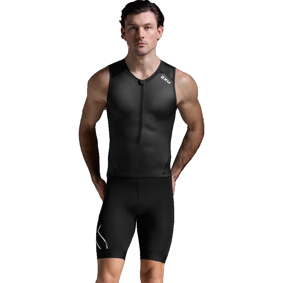 Foto van 2XU Core Trisuit Heren - zwart/wit