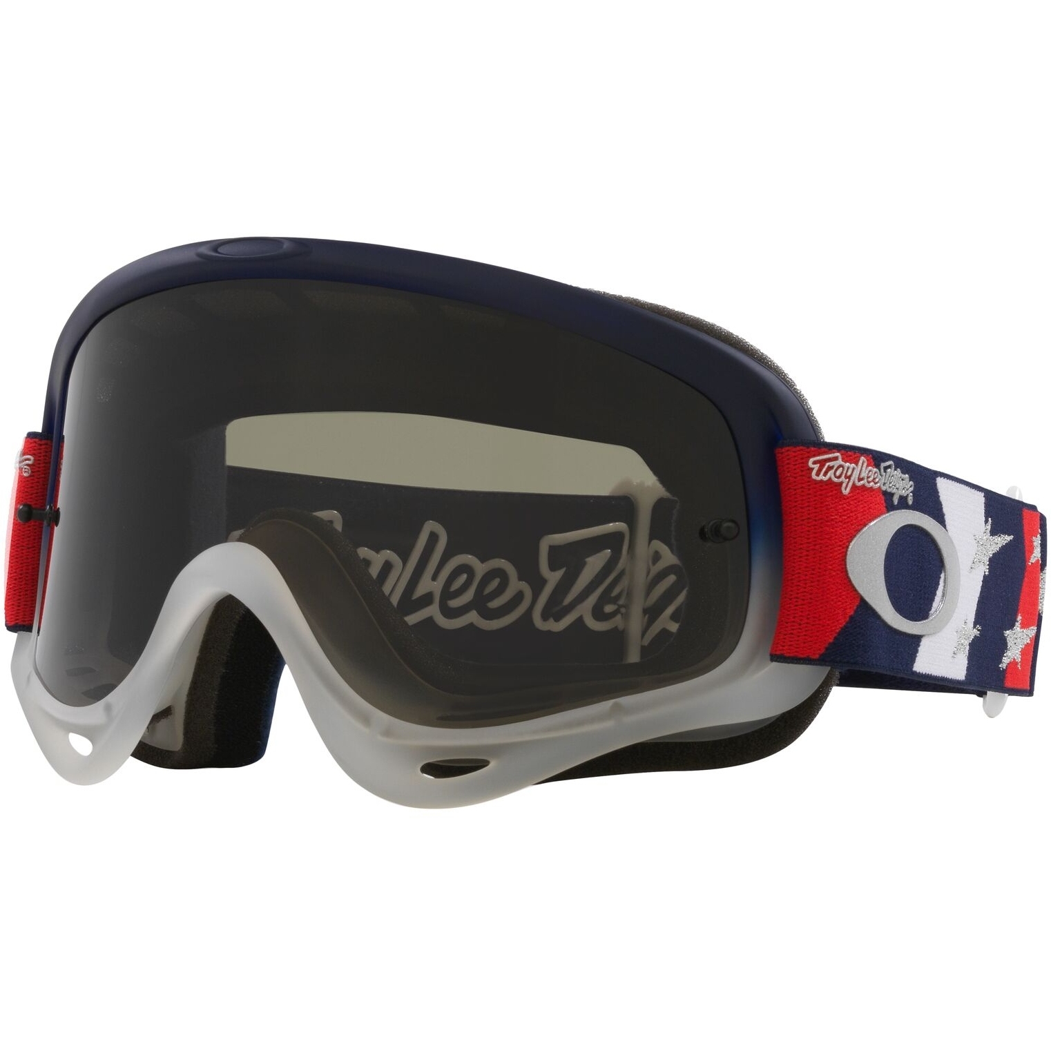 Photo produit de Oakley Lunettes - O-Frame MX - Troy Lee Designs Red White Blue Stars/Dark Grey - OO7029-88