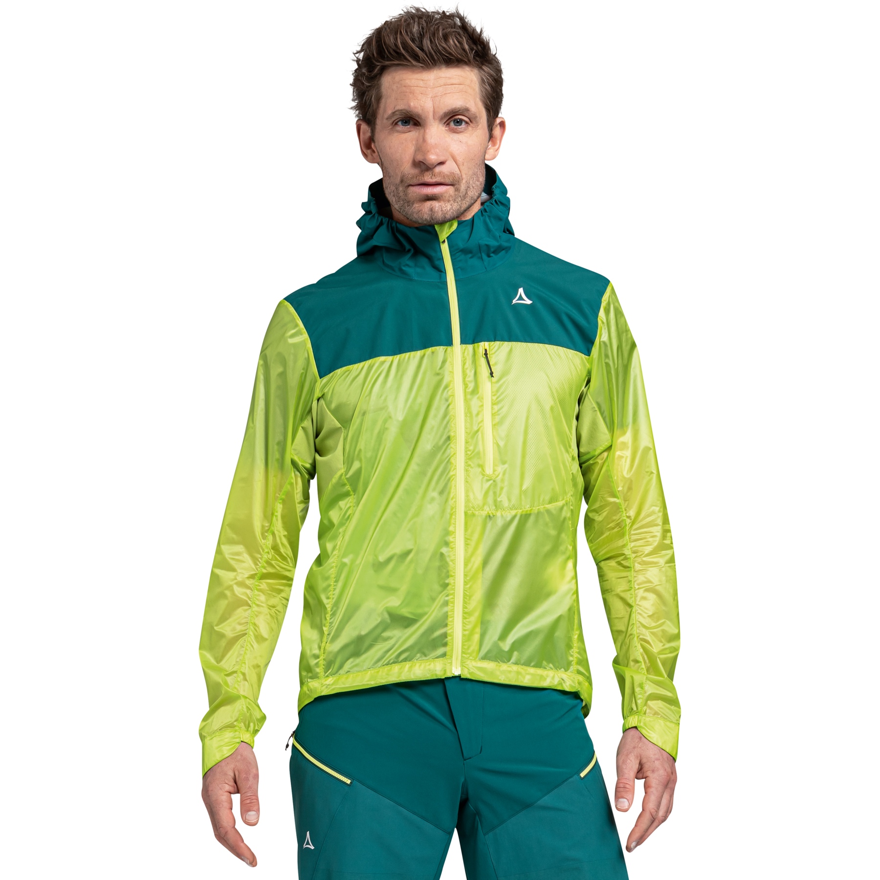 Picture of Schöffel Flow Trail Hybrid Jacket Men - lime pop 6005