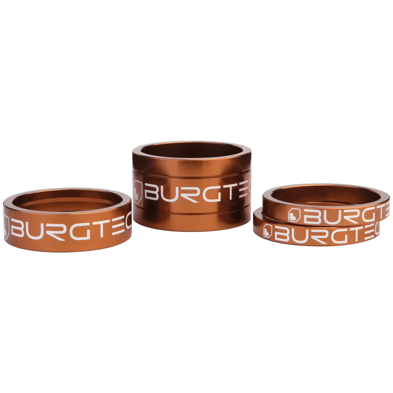 Комплект прокладок для стержня Burgtec - 5/10/20 мм - Каш Бронза