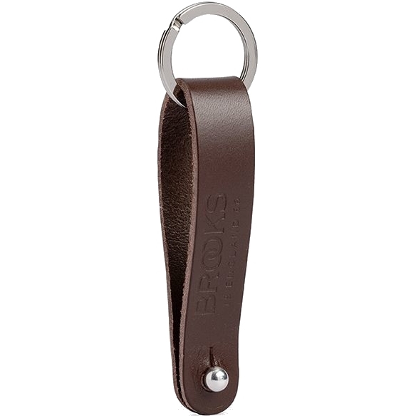 Picture of Brooks Leather Hub Shiner &amp; Key Chain - brown