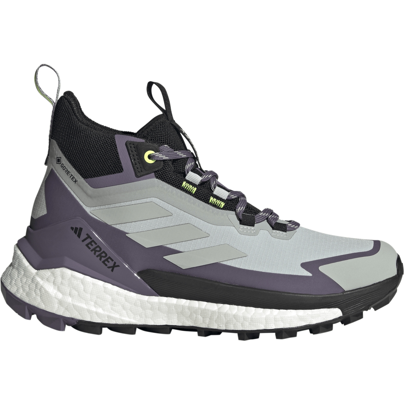 Produktbild von adidas TERREX Free Hiker 2 GORE-TEX Wanderschuhe Damen - wonder silver/wonder silver/lucid lemon IF4926