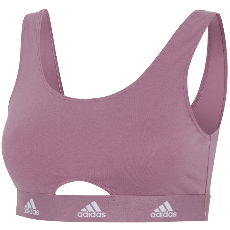 спортивное нижнее белье adidas Sports Active Comfort Cotton Scoop Bralette Женское - 557 wonder orchid