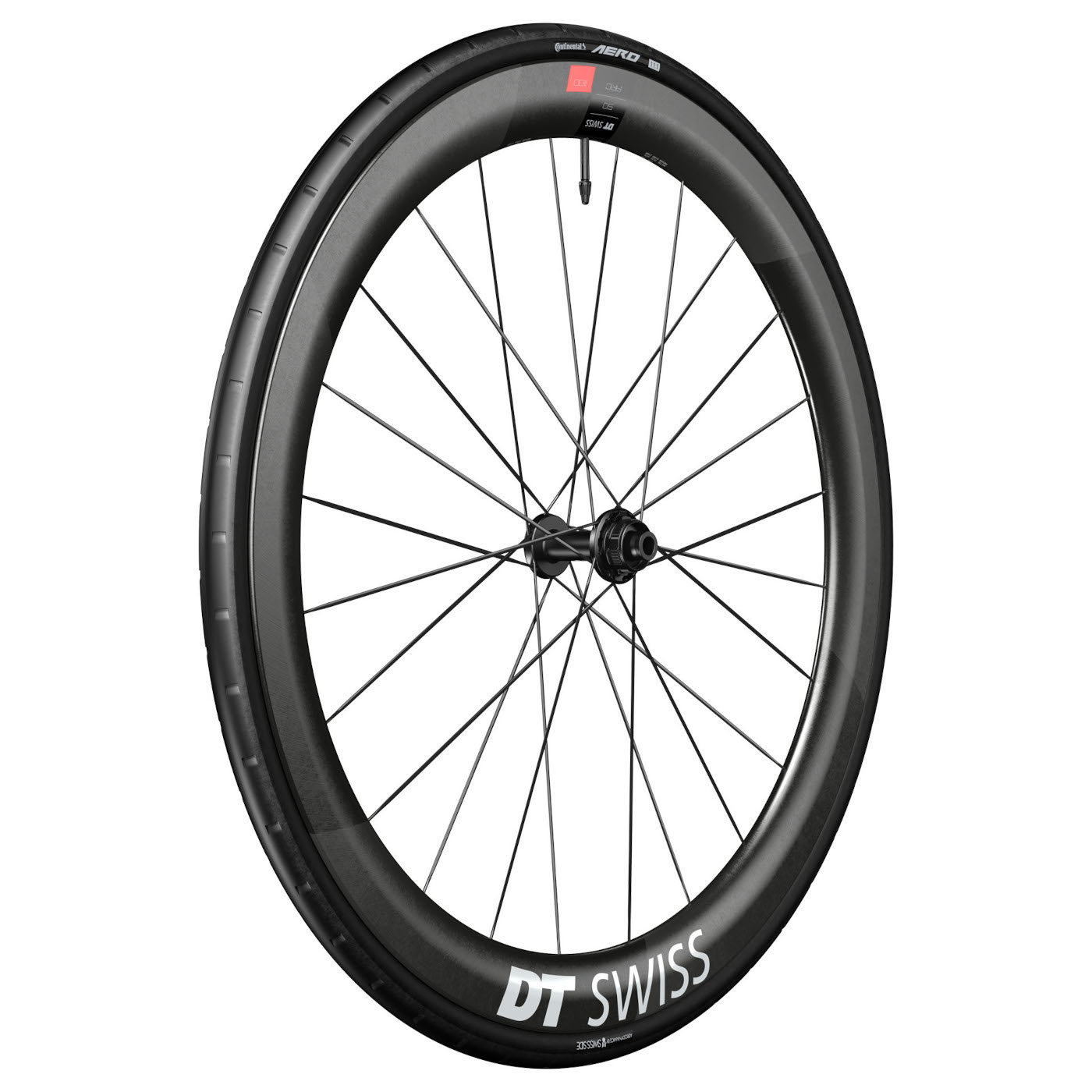 Колесная система DT Swiss | Continental WTS - Переднее колесо ARC 1100 DICUT 50 + складная шина AERO 111 - 28