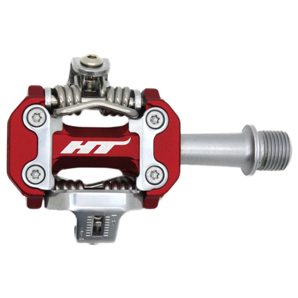 Red 2024 clipless pedals