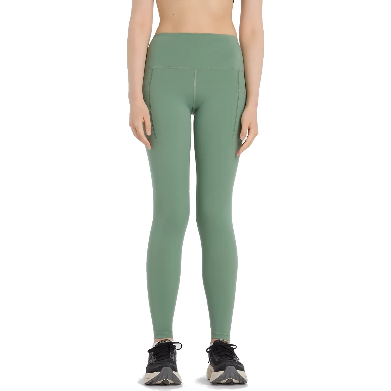 Produktbild von New Balance Sleek Pocket High Rise 27&quot; Leggings Damen - Dark Juniper