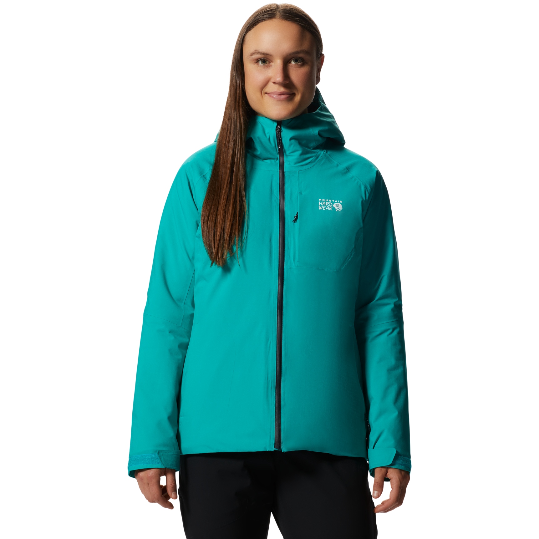 Productfoto van Mountain Hardwear Stretch Ozonic Geïsoleerde Jas Dames - synth green