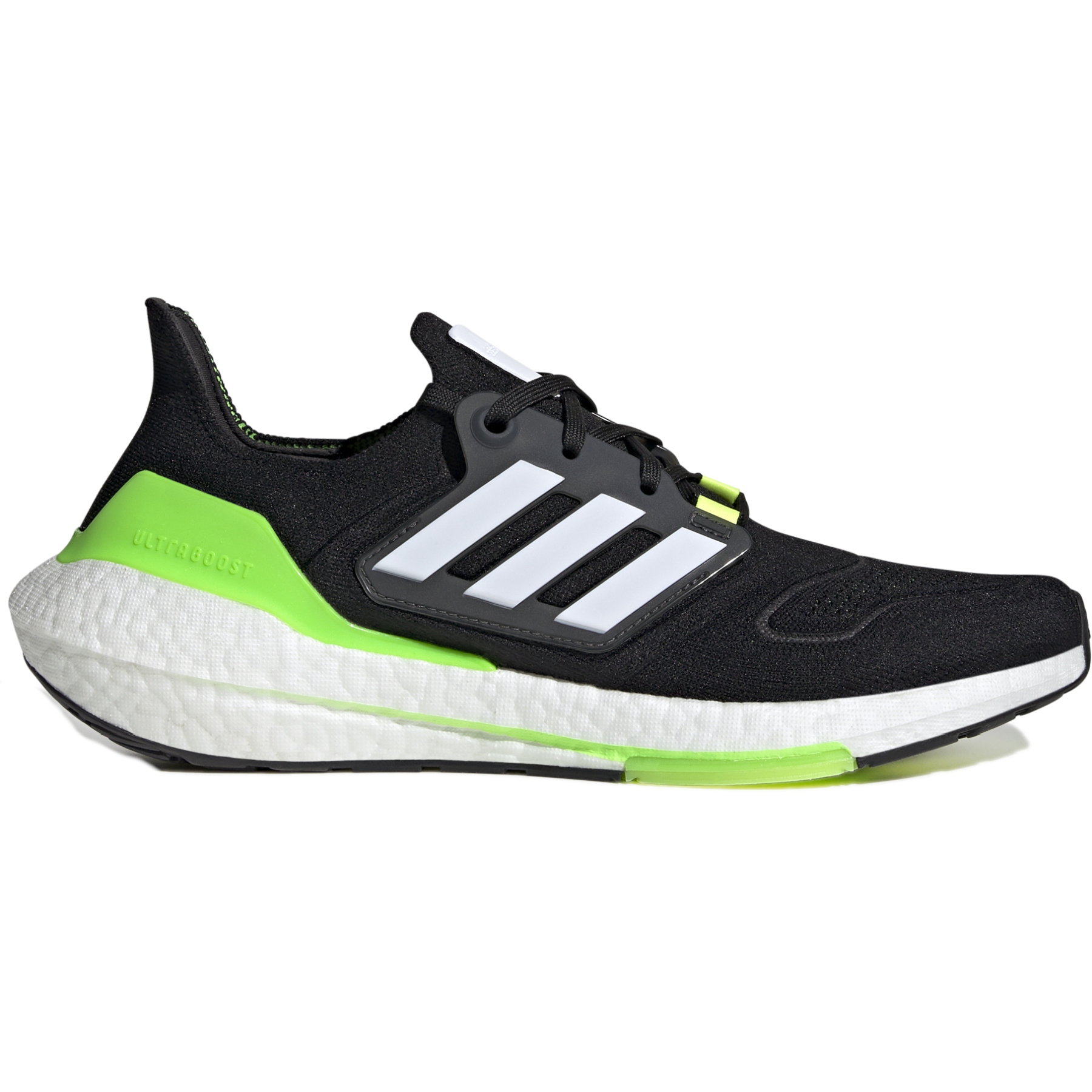 adidas Men's Ultraboost 22 Running Shoes core black/white/solar green GX6640