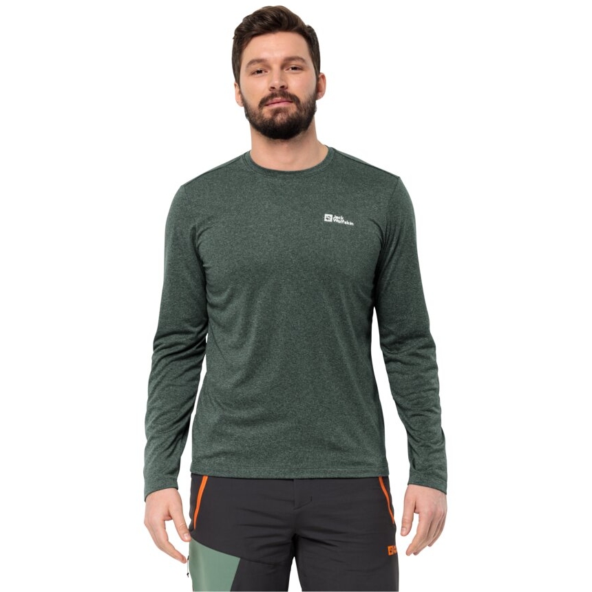 Jack Wolfskin Sky Thermal Longsleeve Shirt Men black olive/black olive