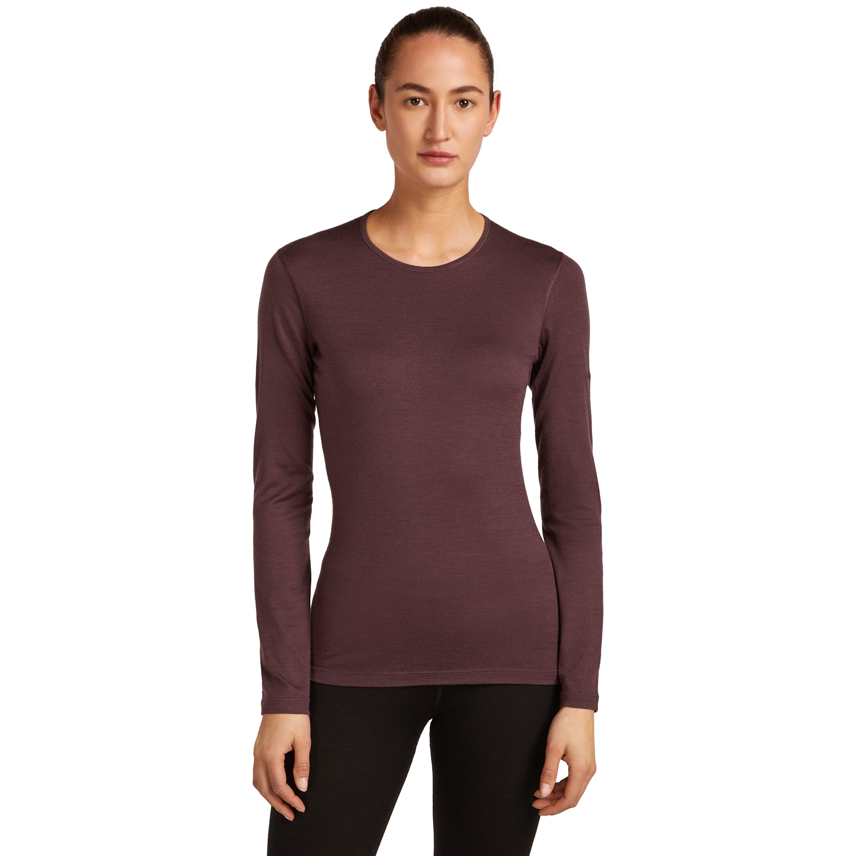 Produktbild von Icebreaker Merino 200 Oasis Thermo-Langarmshirt mit Rundhalsausschnitt Damen - Java