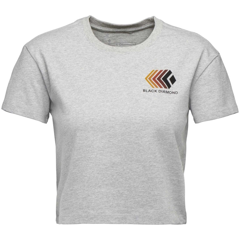 Bild von Black Diamond Faded Crop T-Shirt Damen - Nickel Heather