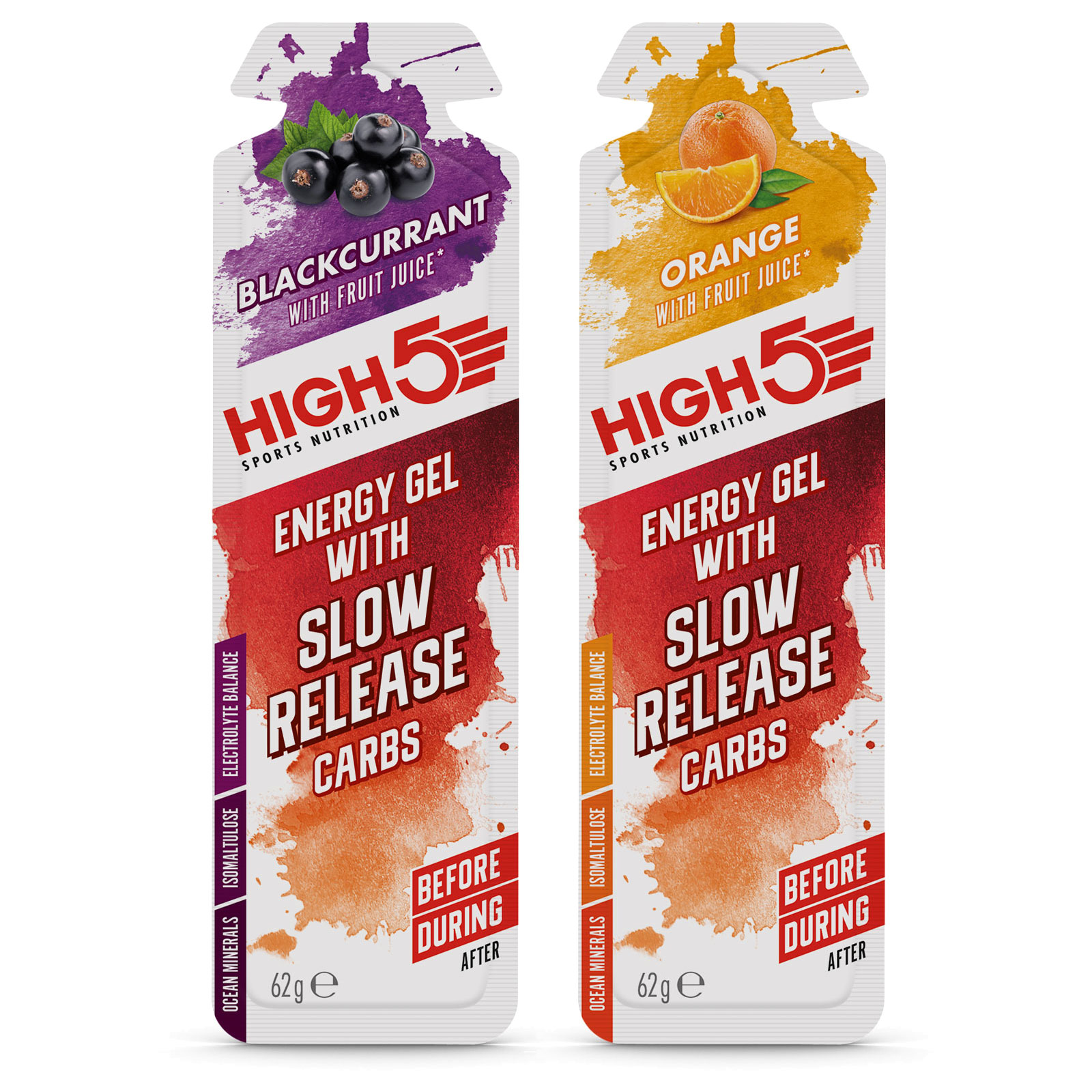 Produktbild von High5 Energy Gel with Slow Release Carbs - Kohlenhydrat-Gel - 4x62g