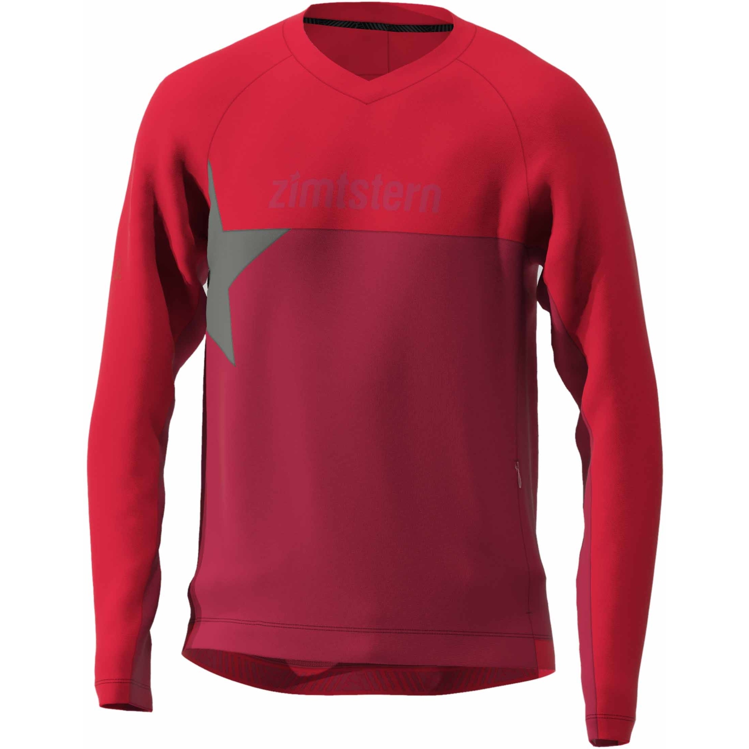 Picture of Zimtstern Bulletz Long Sleeve MTB Shirt - jester red/cyber red