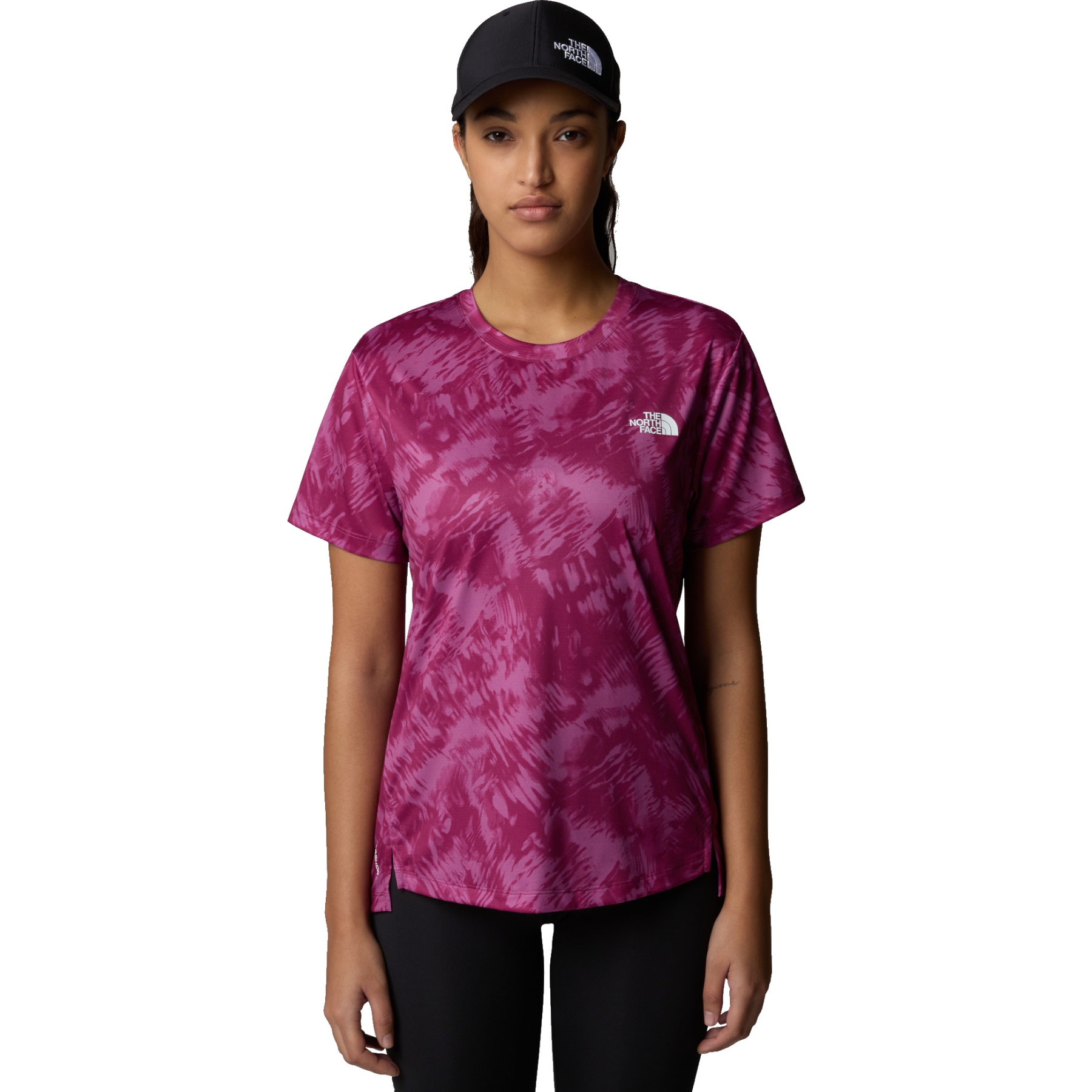 Bild von The North Face Flex T-Shirt Damen - Cyber Berry Waterfall Print