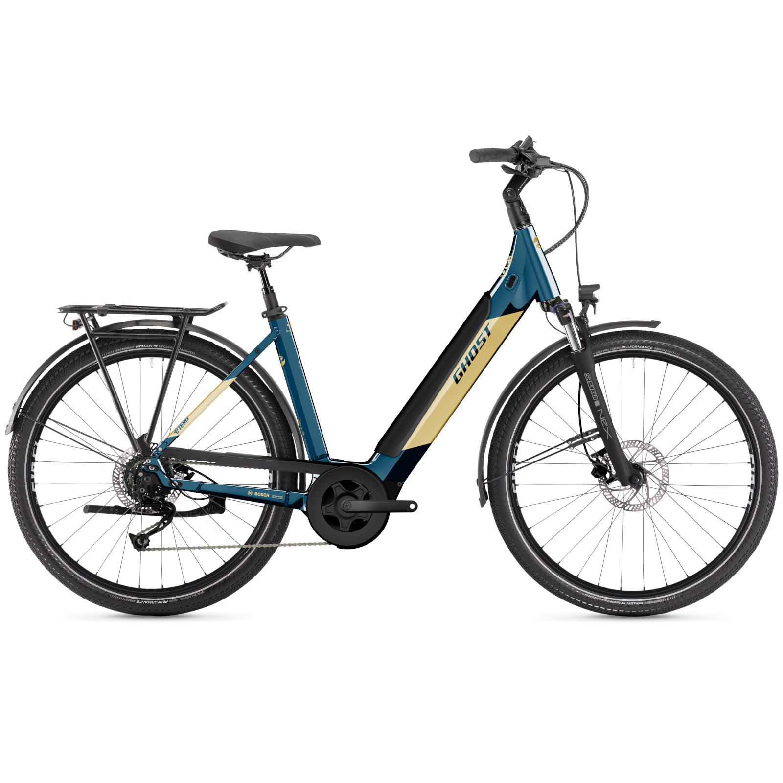 Produktbild von Ghost E-Teru B Essential Low EQ - 27.5&quot; Tiefeinstieg E-Bike - 2022 - petrol blue / beige