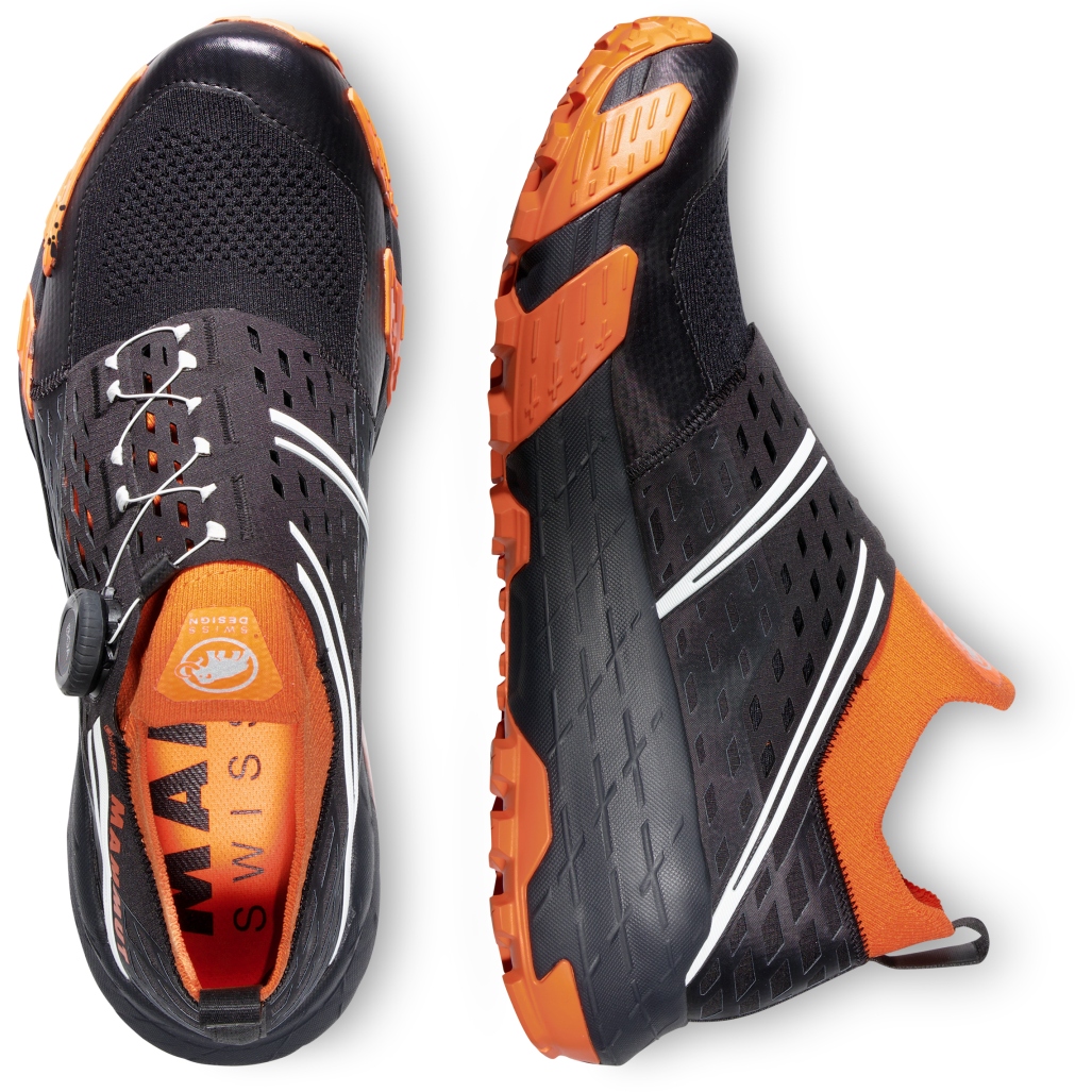Produktbild von Mammut Aenergy BOA® Mid GTX Trailrunning Schuhe Herren - schwarz-dark tangerine
