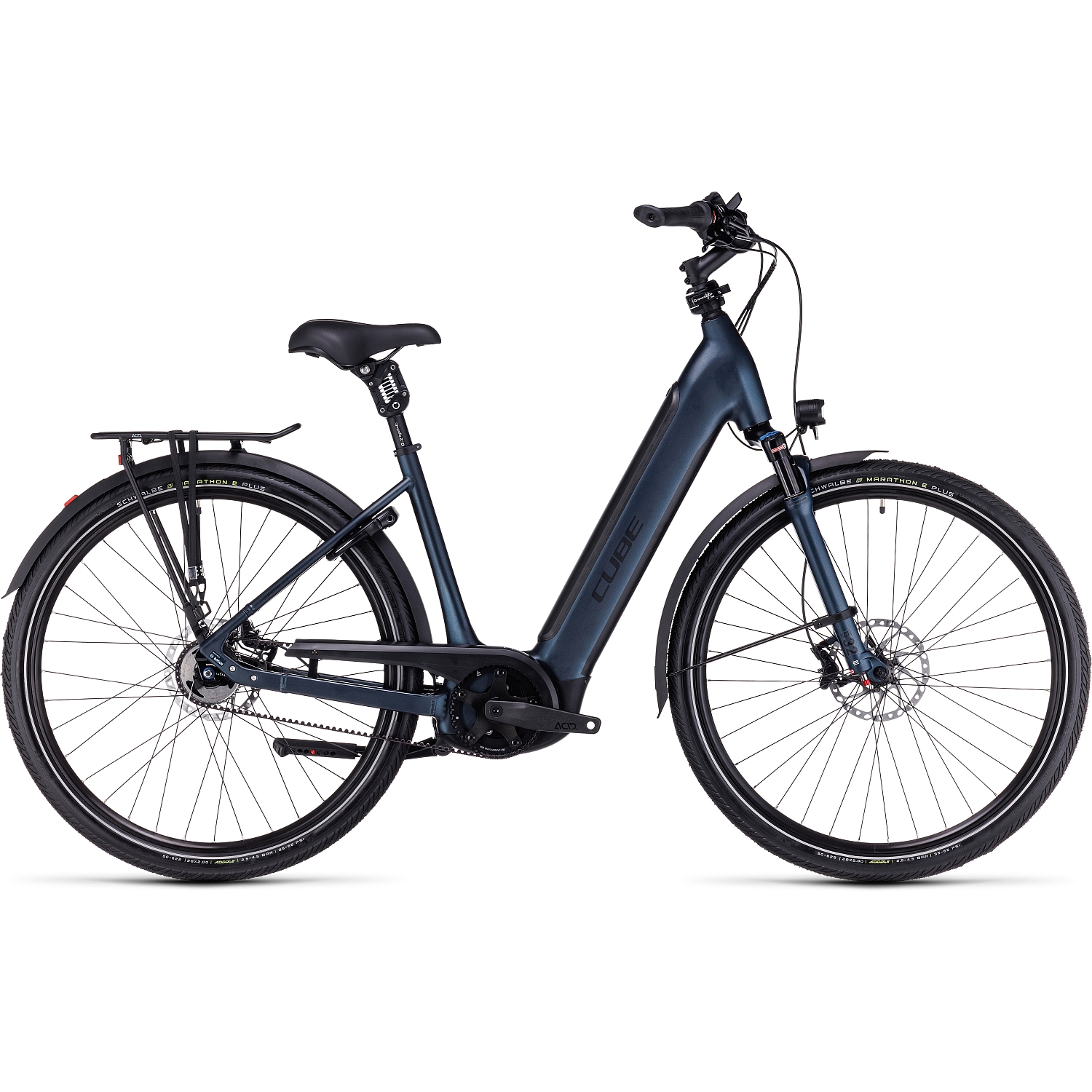 Picture of CUBE SUPREME HYBRID SLT 625 - Easy Entry Electric Bike - 2023 - midnight / black