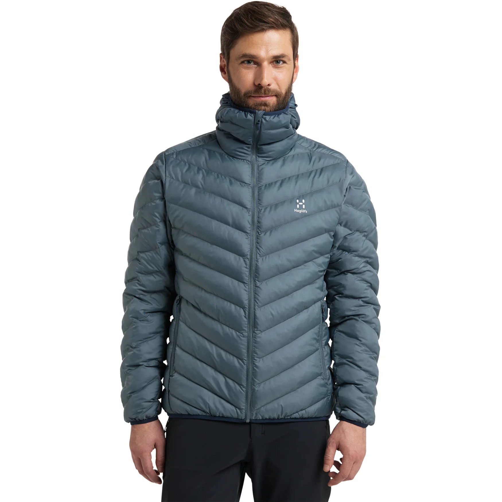 Haglöfs Särna Mimic Hood Jacket Men - steel blue 216 | BIKE24