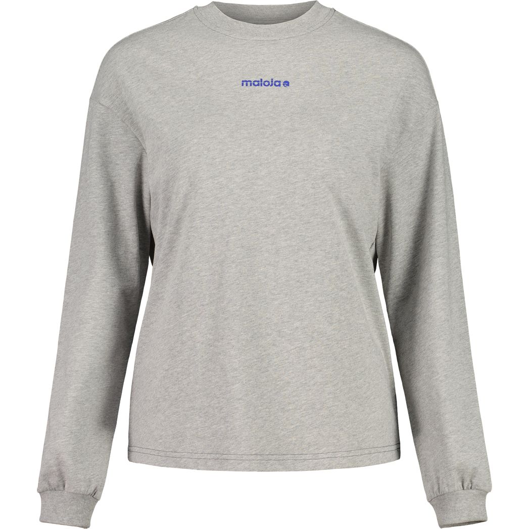 Produktbild von Maloja FodorM. Heavy Organic Cotton Langarmshirt Damen - grey melange 0114