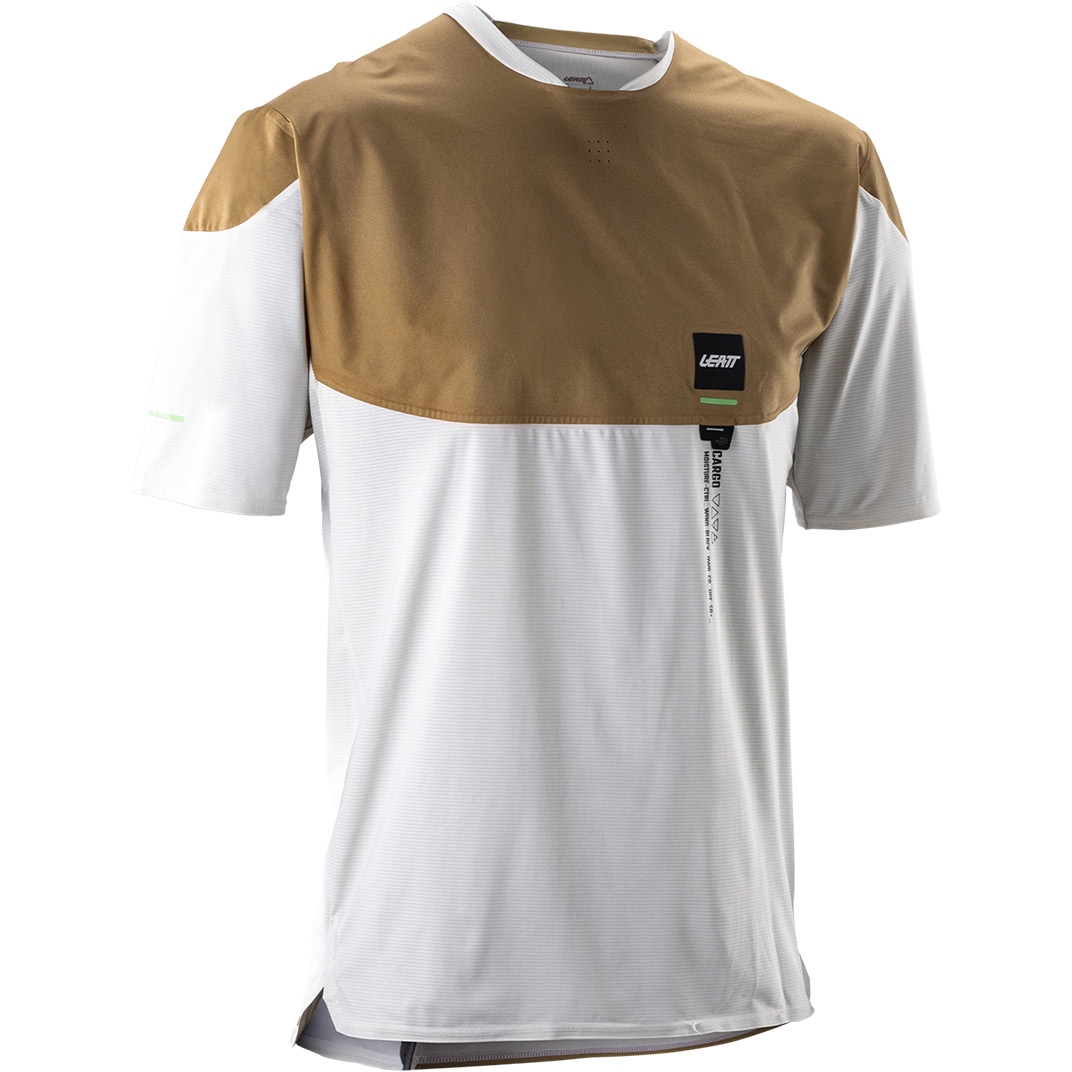 Мужская майка Leatt Trail 6.0 Cargo MTB Jersey - латунно-коричневый, белый, коричневый
