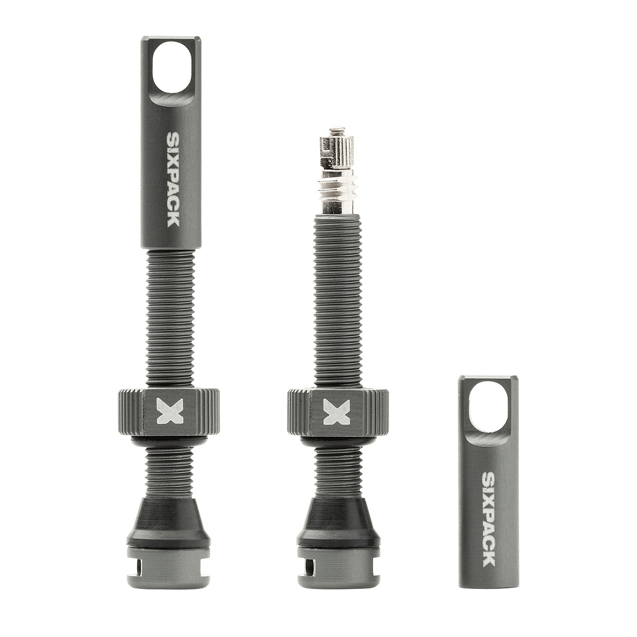 Foto de Sixpack Válvulas Tubeless (1 Par) - 44mm - dark titanium