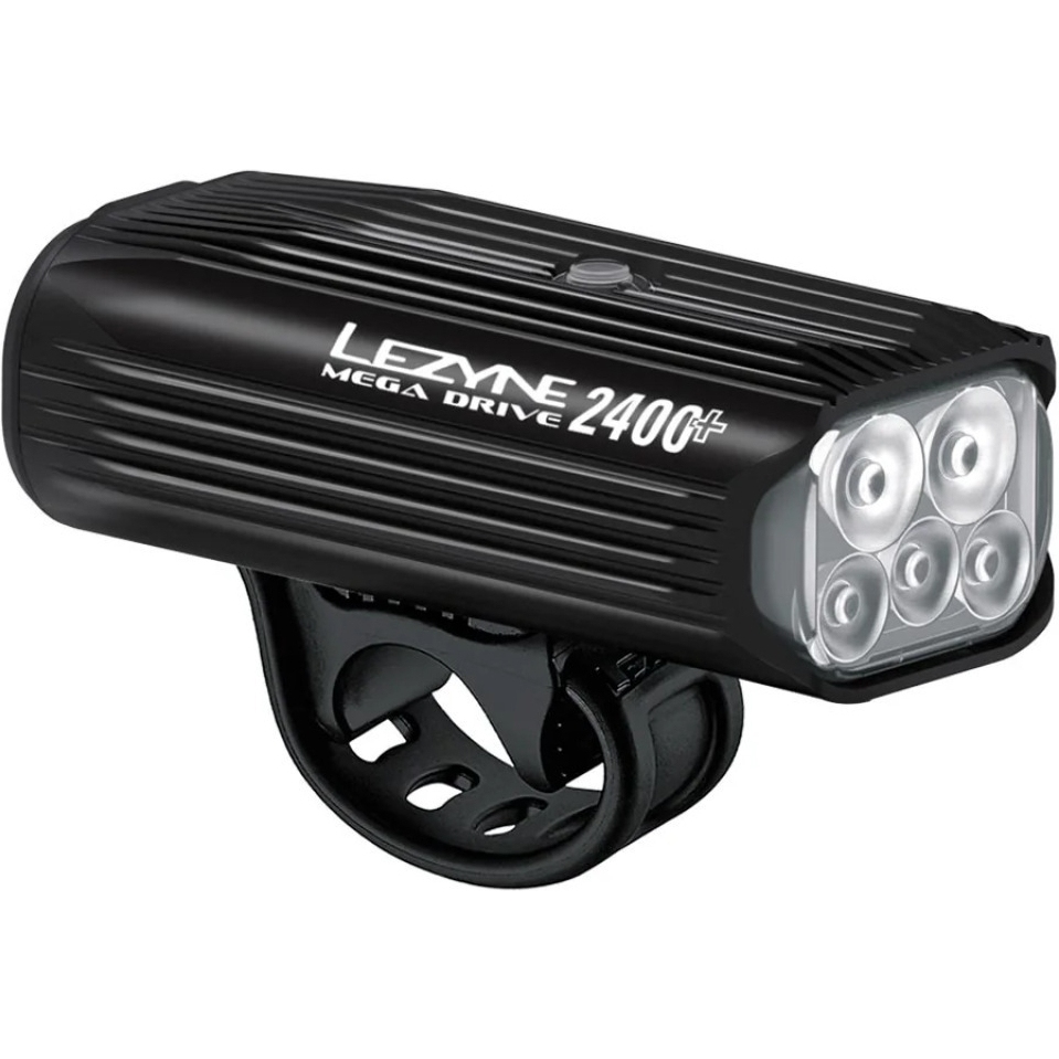 LEZYNE MEGA DRIVE 2400+ ブラック Lezyne Mega Drive 2400+ Loaded Kit Fietslamp Vooraan - zwart | BIKE24