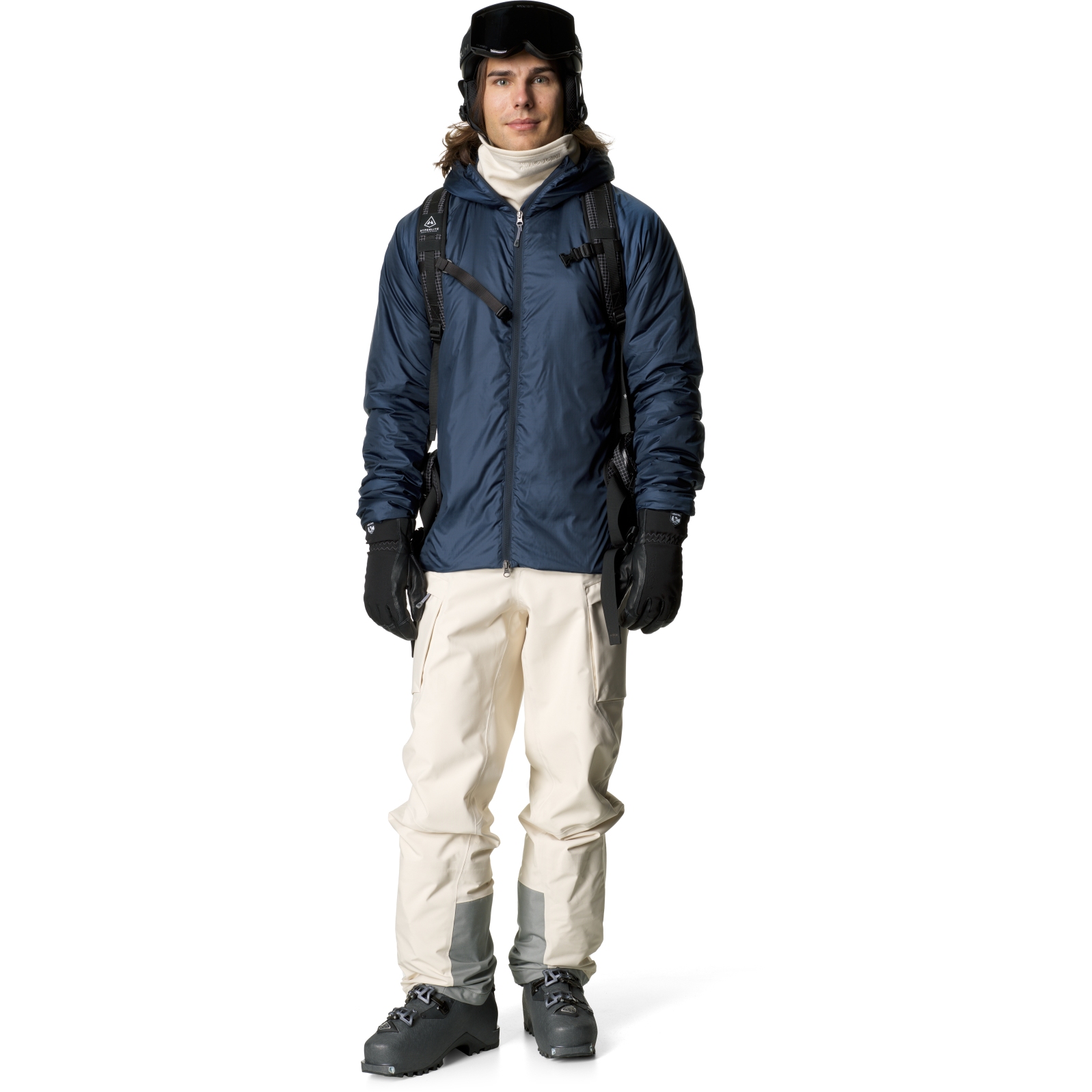 Houdini Dunfri Hooded Jacket Men - Deep Sea Blue | BIKE24