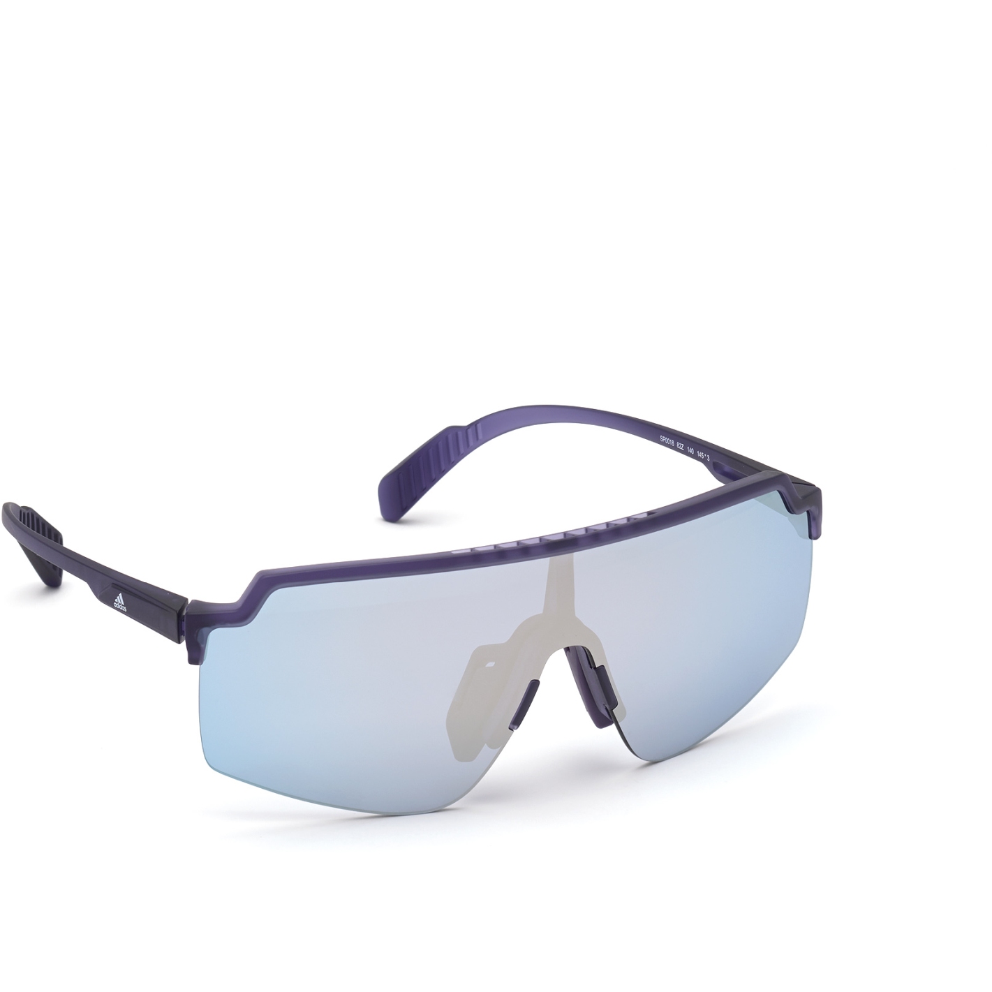 Produktbild von adidas Prfm Shield Lite SP0018 Sport Sonnenbrille - Dark Purple / Contrast Mirror Blue