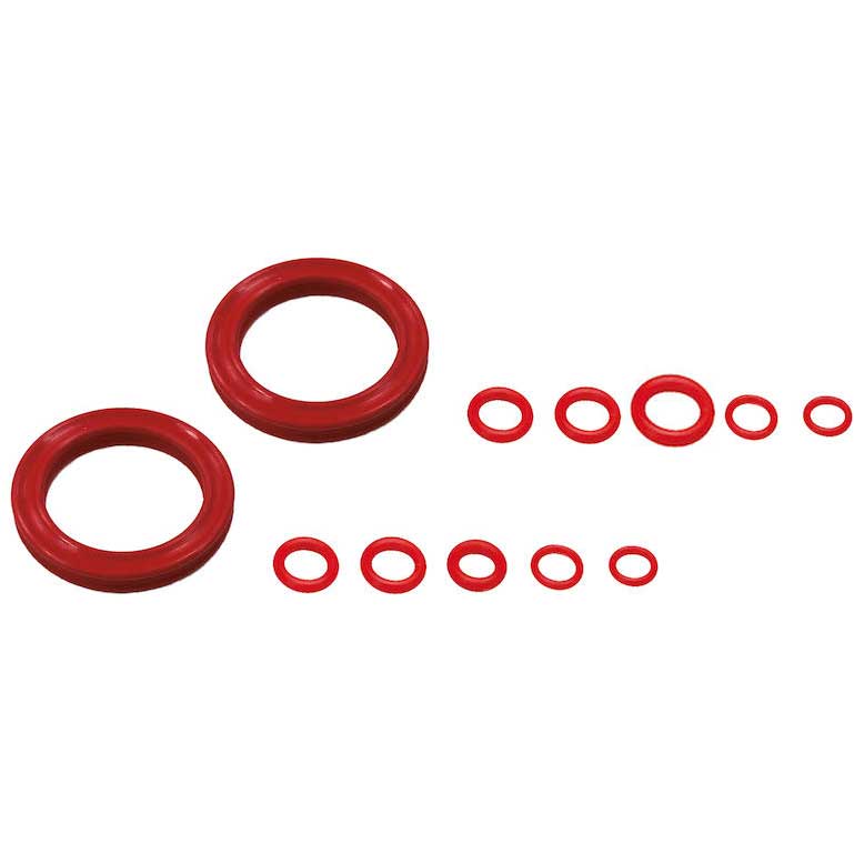 Picture of Jagwire Elite Replacement-O-Ring-Set for Bleeding Kit | Mineral Oil - red Sealing
