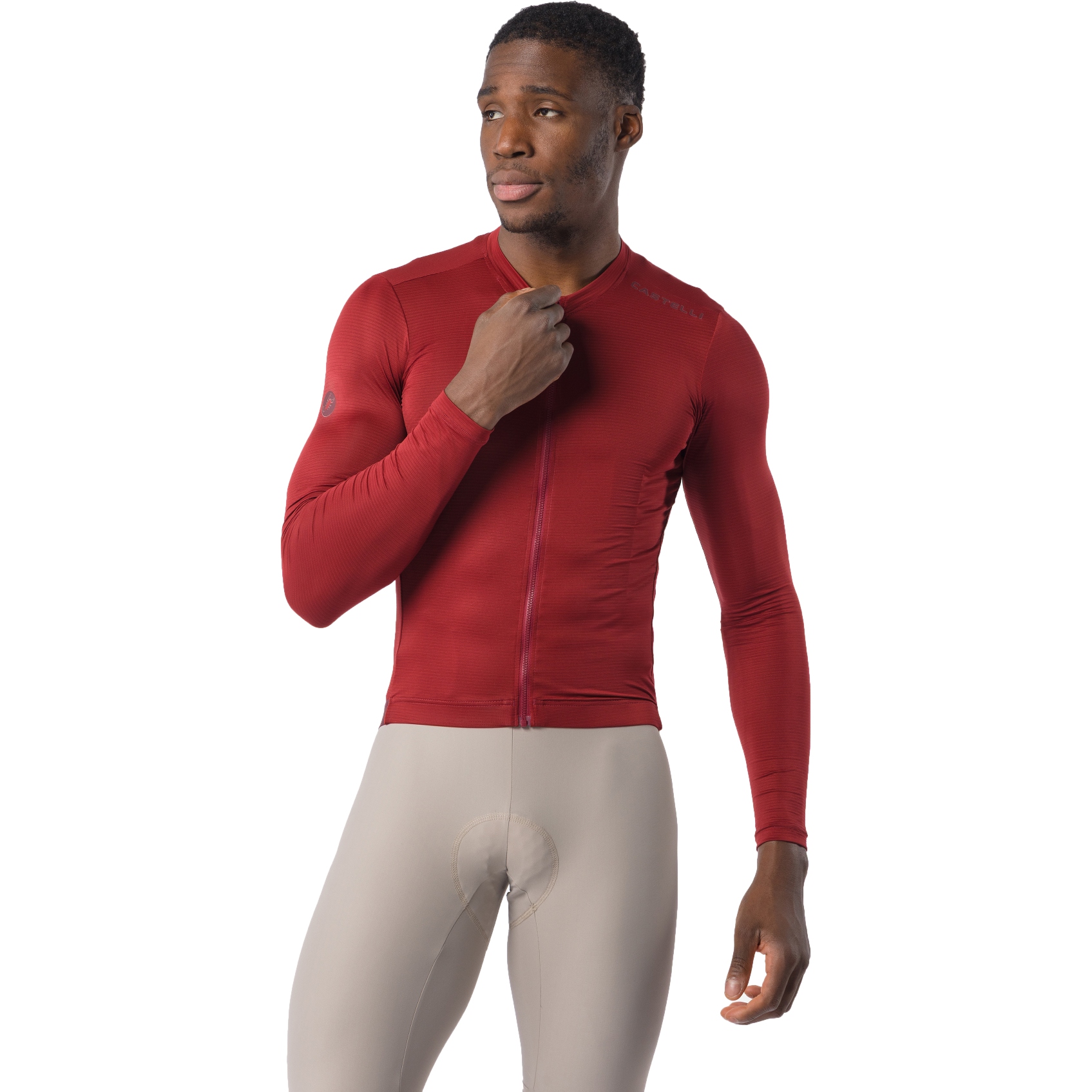 Castelli Espresso 2 LS Jersey Men - garnet 506 | BIKE24