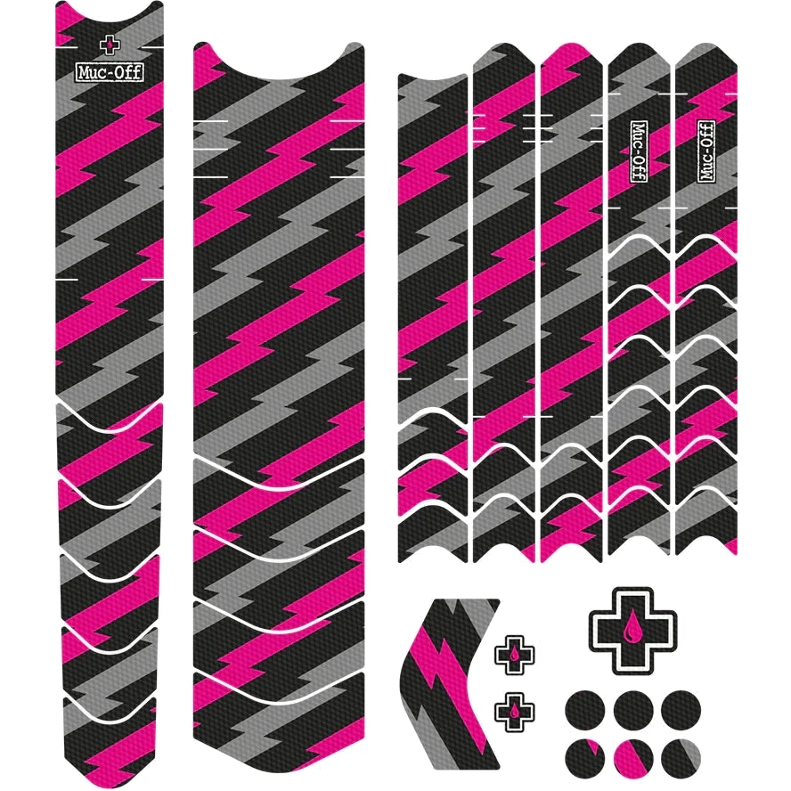 Adesivo Proteggi Serbatoio Moto BIKE-label - Motivo Occhi Nudi, Rosa Fluorescente, 190x220 Mm, Antigraffio, Made In Germany
