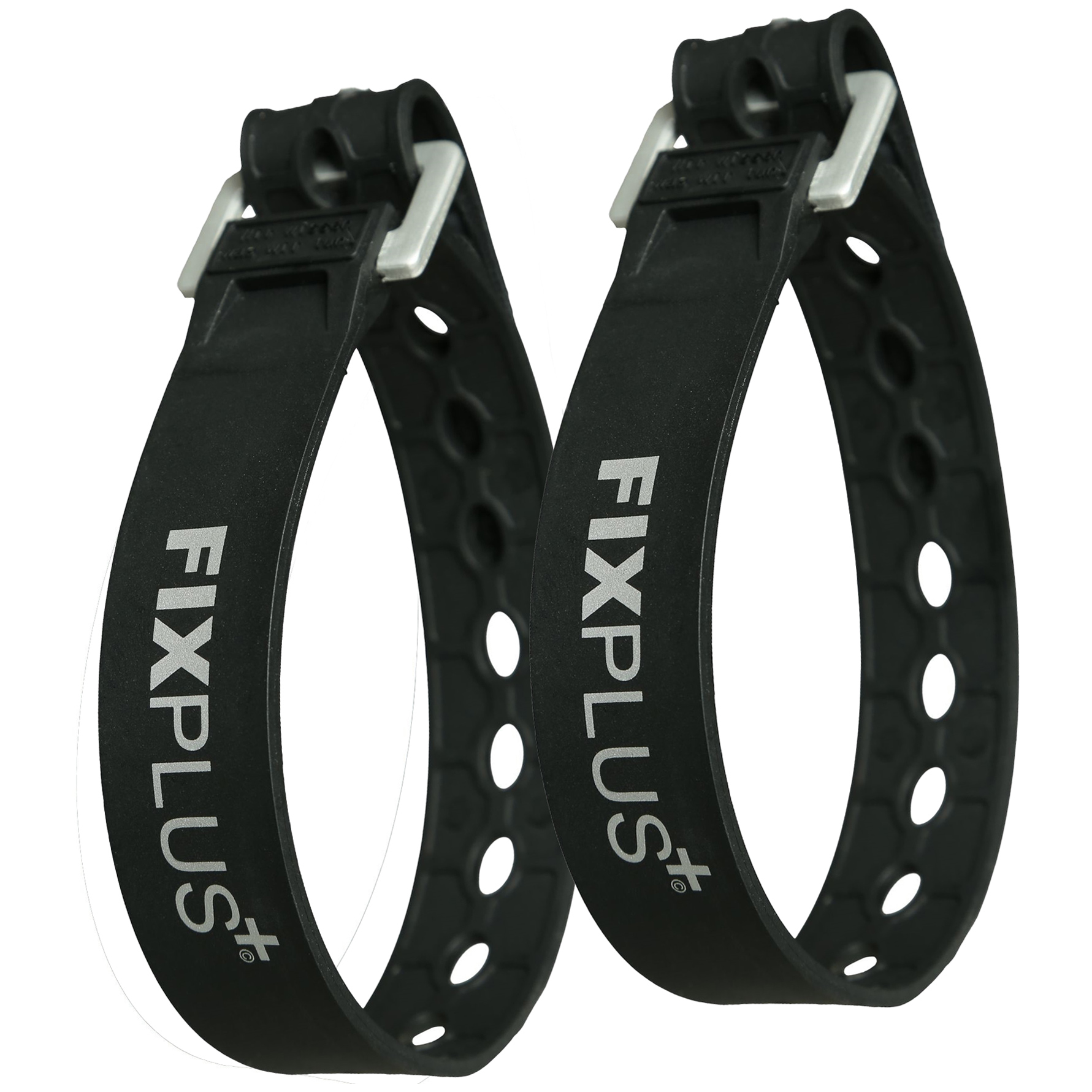 Fixplus Recycling Strap Cinghie Elastiche Per Bicicletta | 2 Pezzi 46x2,3 Cm | Fissaggio Rapido Con Chiusura A Una Mano | Resistente UV E Calore