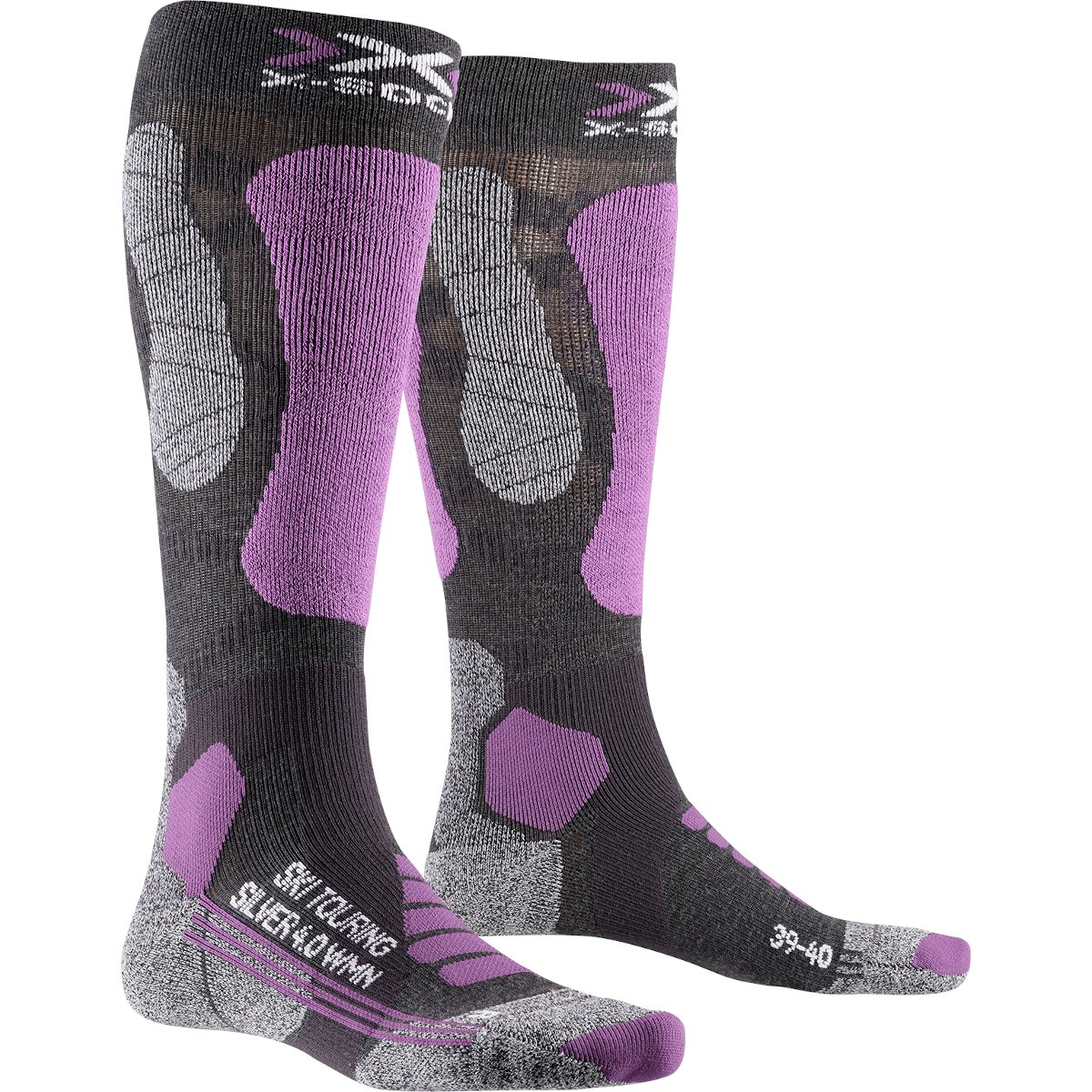 Picture of X-Socks Ski Touring Silver 4.0 Socks for Women - anthracite melange/magnolia