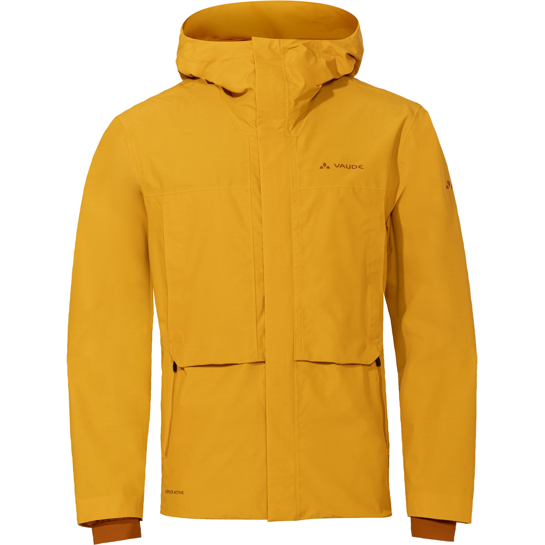 Image of Vaude Men's Comyou Pro Rain Jacket - burnt yellow