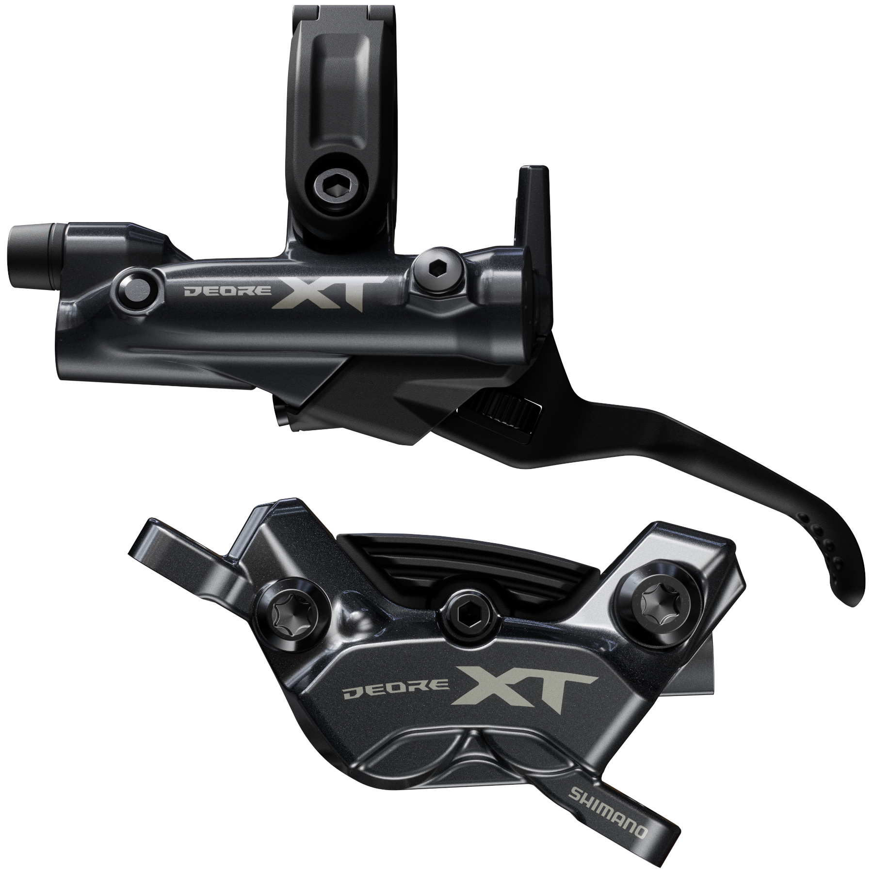Photo produit de Shimano Frein à Disque - Deore XT BL-M8200 / BR-M8220 - Post Mount | 4 Pistons | J-Kit - gauche (L)