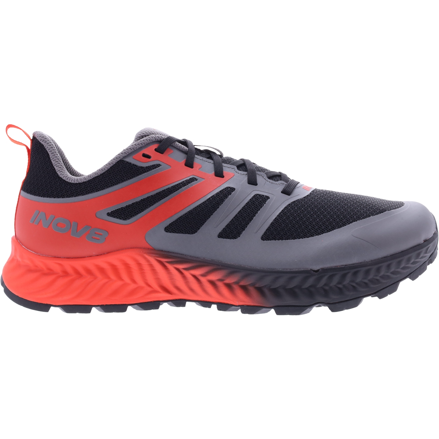 Photo produit de Inov-8 Chaussures Running Homme - TrailFly - noir/fiery red/gris foncé