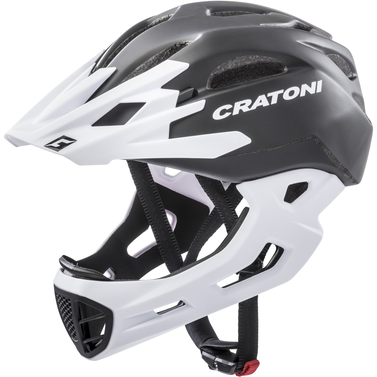 Productfoto van CRATONI C-Maniac Fullface Helmet - black-white matt