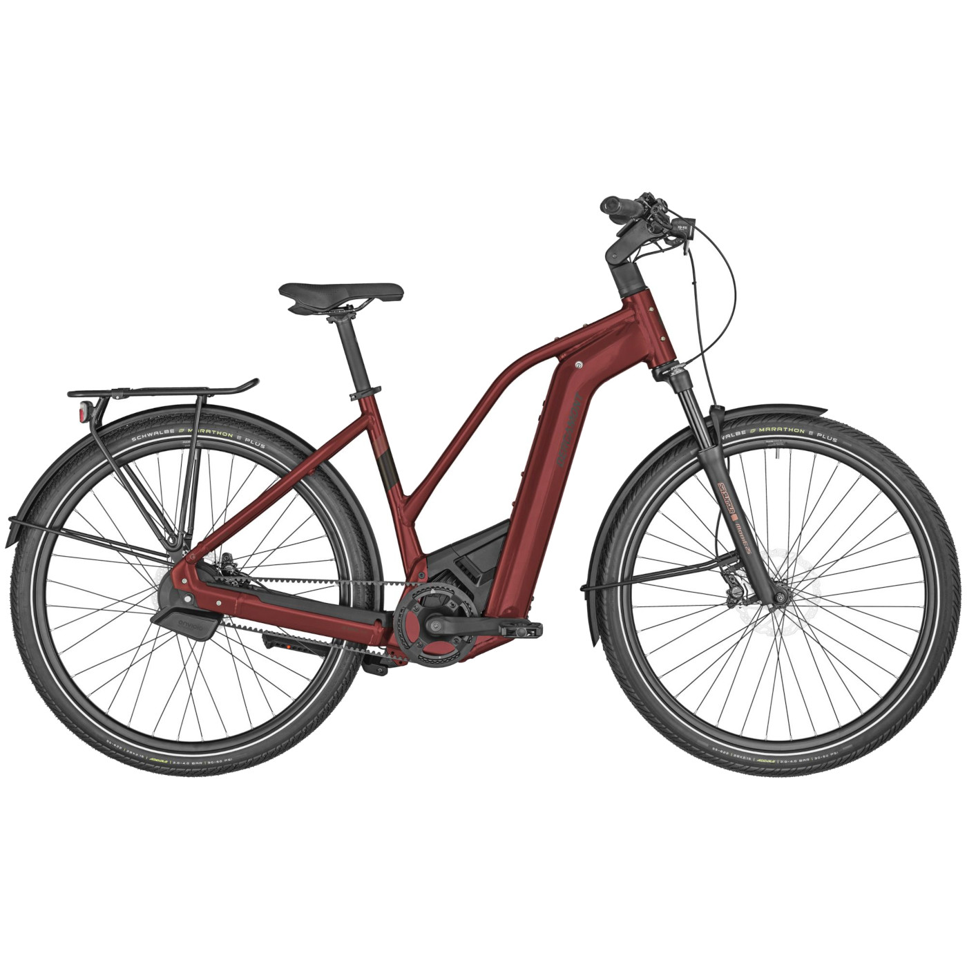 Immagine prodotto da Bergamont Bici Trekking Elettrica Donna - E-HORIZON PREMIUM PRO BELT LADY - 2023 - shiny true red