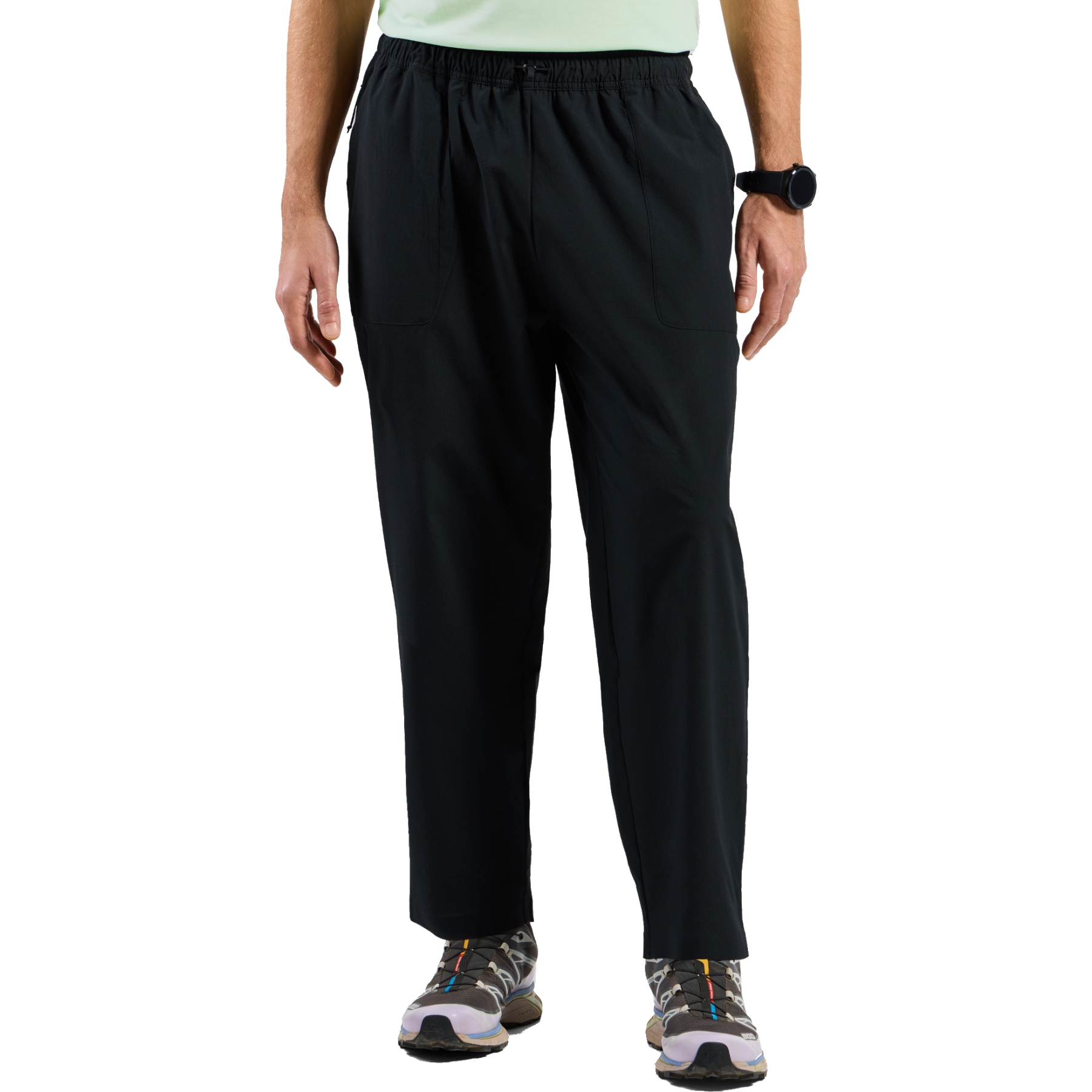 Produktbild von Odlo Ascent Ultraleichte 7/8-Ripstop-Hose mit schmal zulaufendem Bein Herren - schwarz