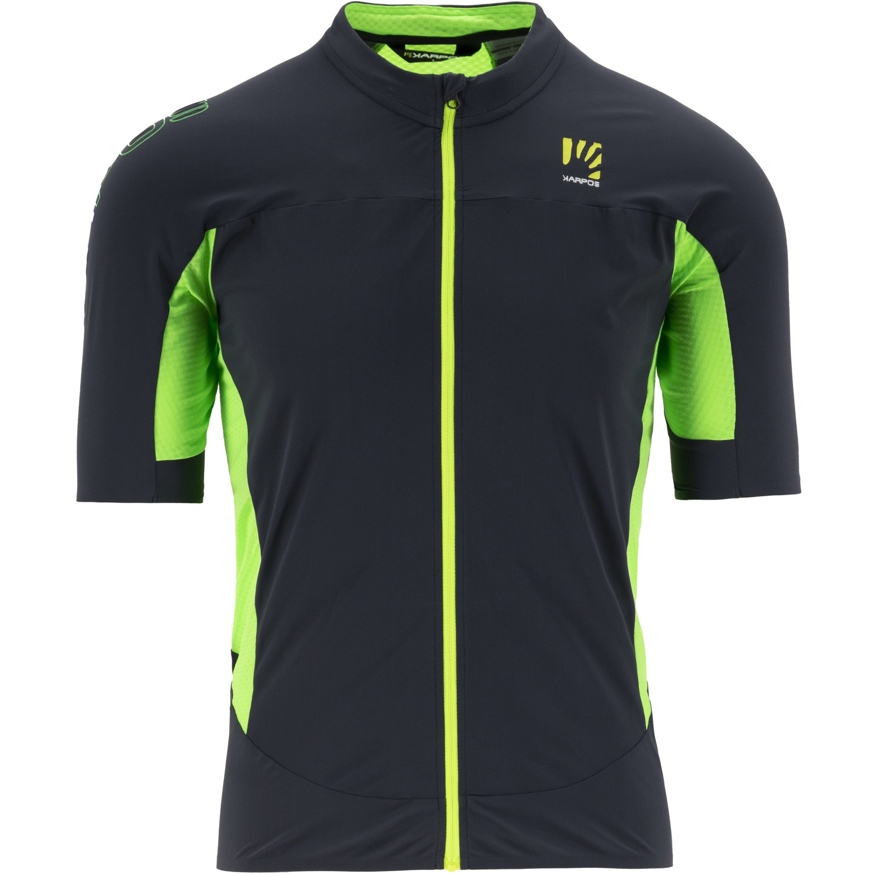 Picture of Karpos Pralongia Bike Jersey - ombre blue/green fluo