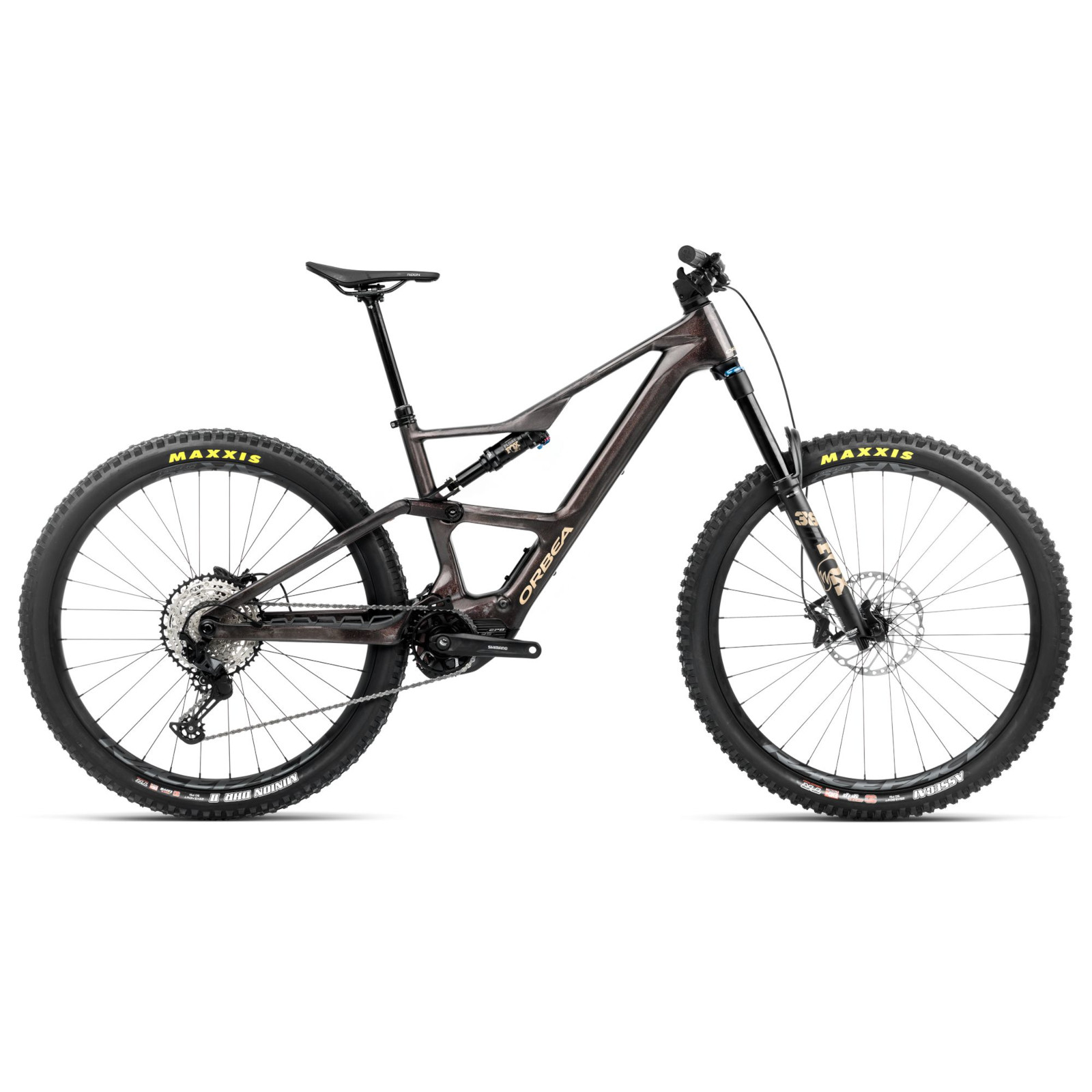 Productfoto van Orbea RISE LT M20 - E-Mountainbike - 2025 - Cosmic Carbon View - Golden Sand (gloss)