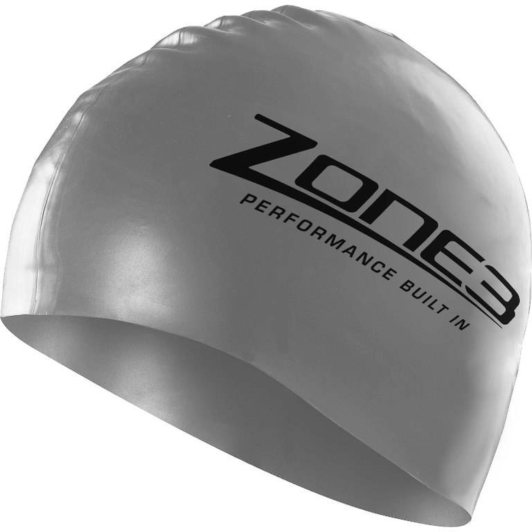 Produktbild von Zone3 Silikon Schwimmkappe - silber