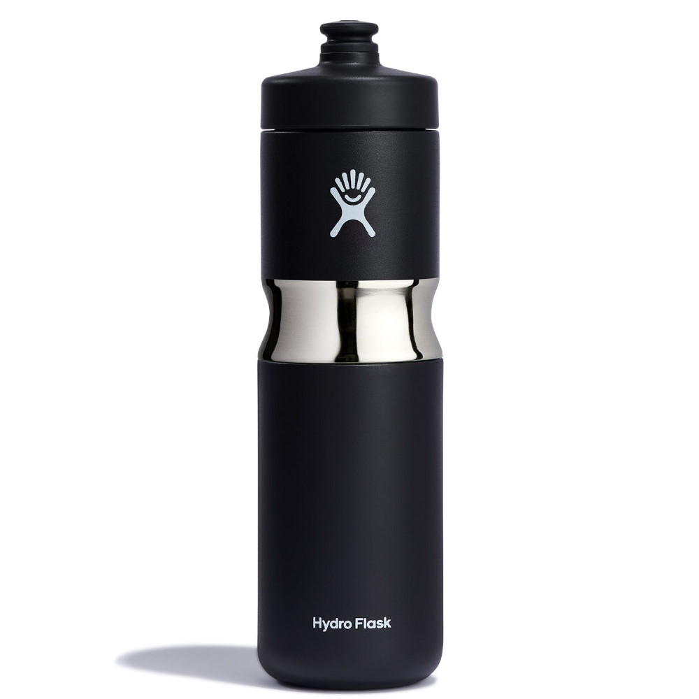 Productfoto van Hydro Flask 20 oz Wide Mouth Sport Isoleerfles - 591 ml - zwart