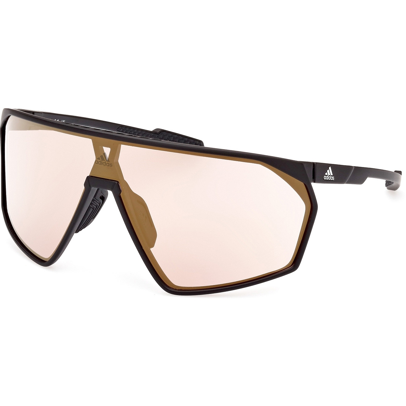 Picture of adidas Prfm Shield SP0073 Sport Sunglasses - Antique Black / Contrast Mirror Brown