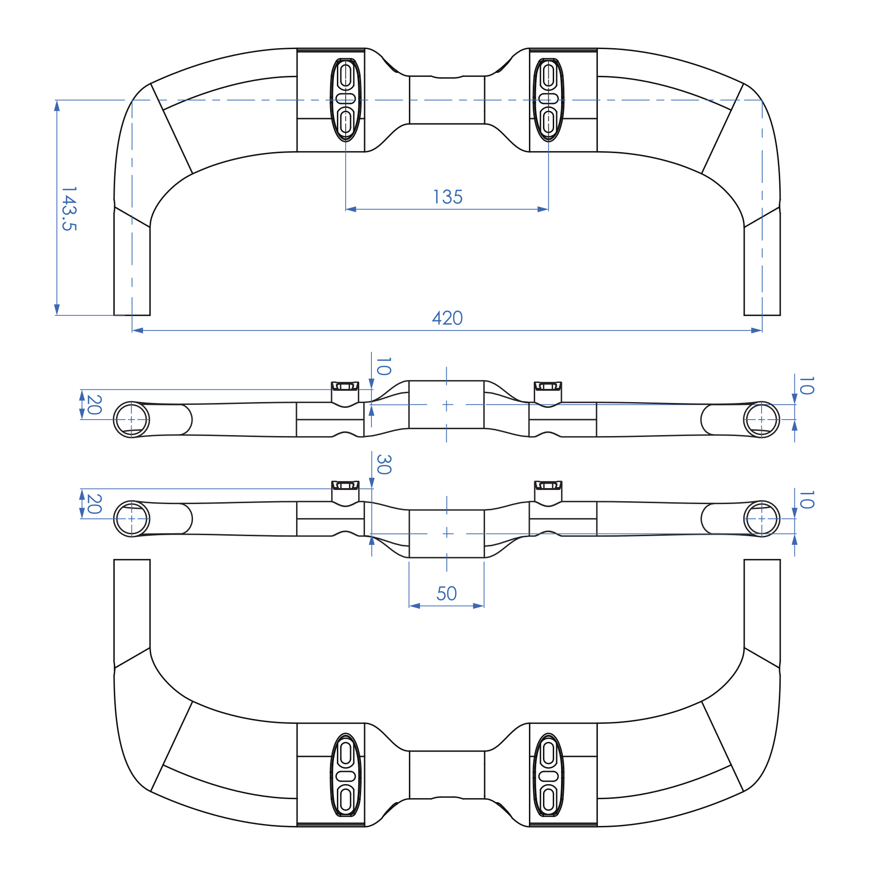 パーツ Profile design WING/C 400mm WING/C | カワシマサイクルサプライ | スポーツサイクル&パーツ輸入卸売業