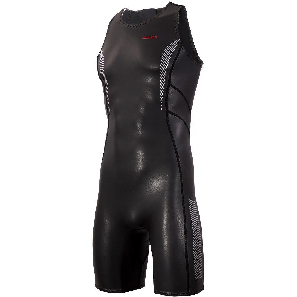 Produktbild von Zone3 Neoprene Kneeskin Schwimmanzug - schwarz/rot/weiß