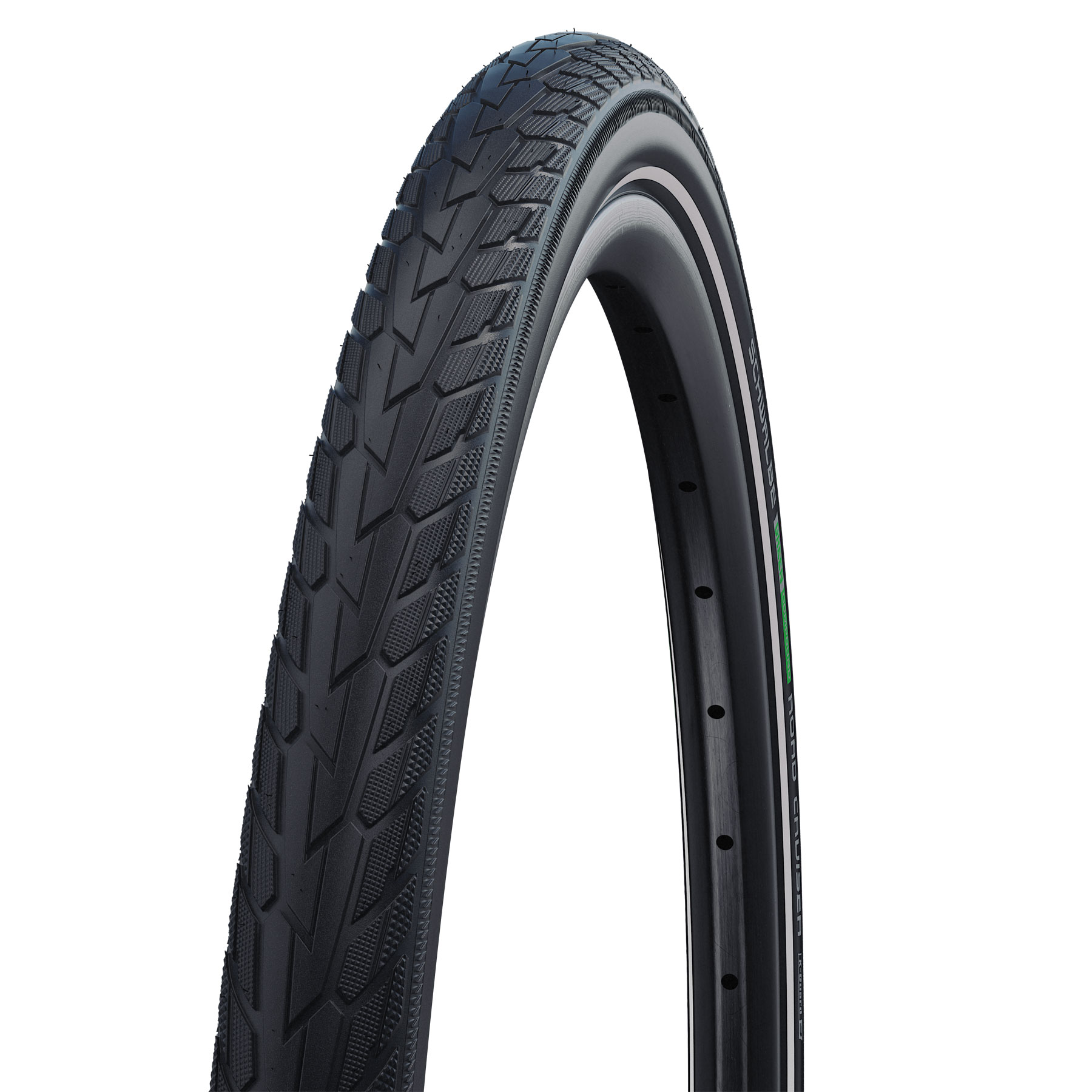 Productfoto van Schwalbe Road Cruiser Active Wired Tire - 16x1.75 Inches - Black-Reflex