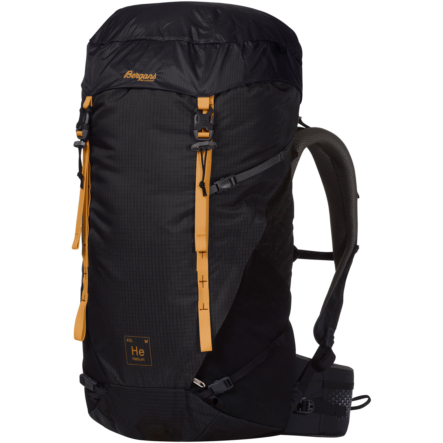 Picture of Bergans Helium V5 40L Backpack - dark shadow grey/black/golden yellow