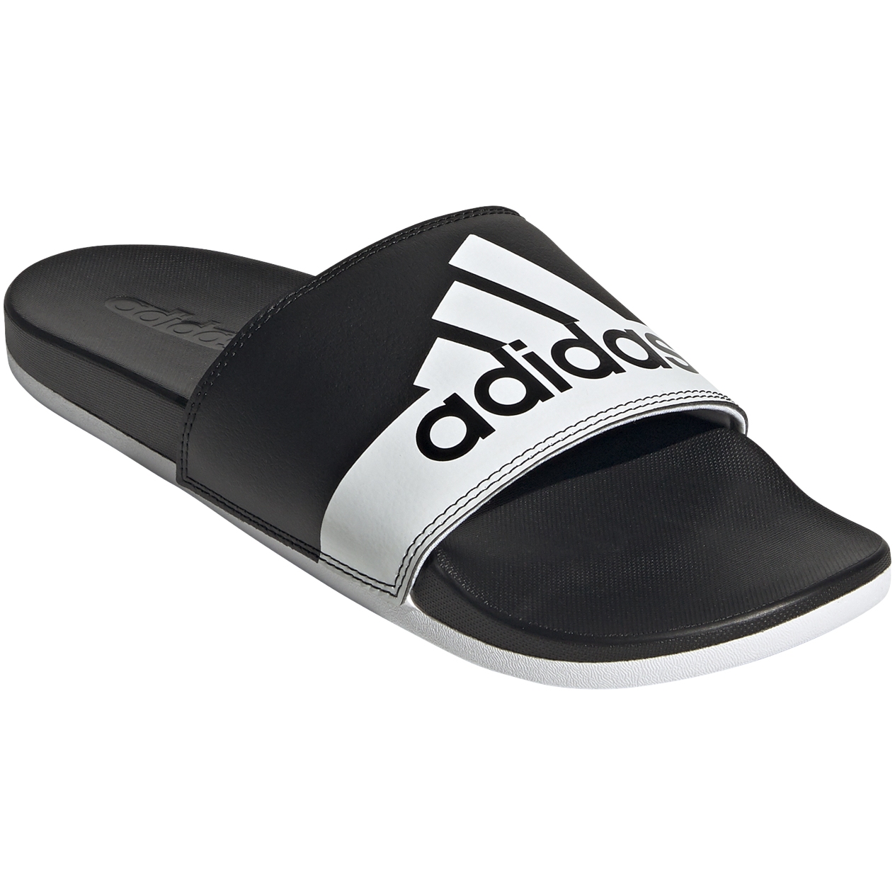 Produktbild von adidas Comfort Adilette Badeschuhe - core black/weiss/weiss GV9712