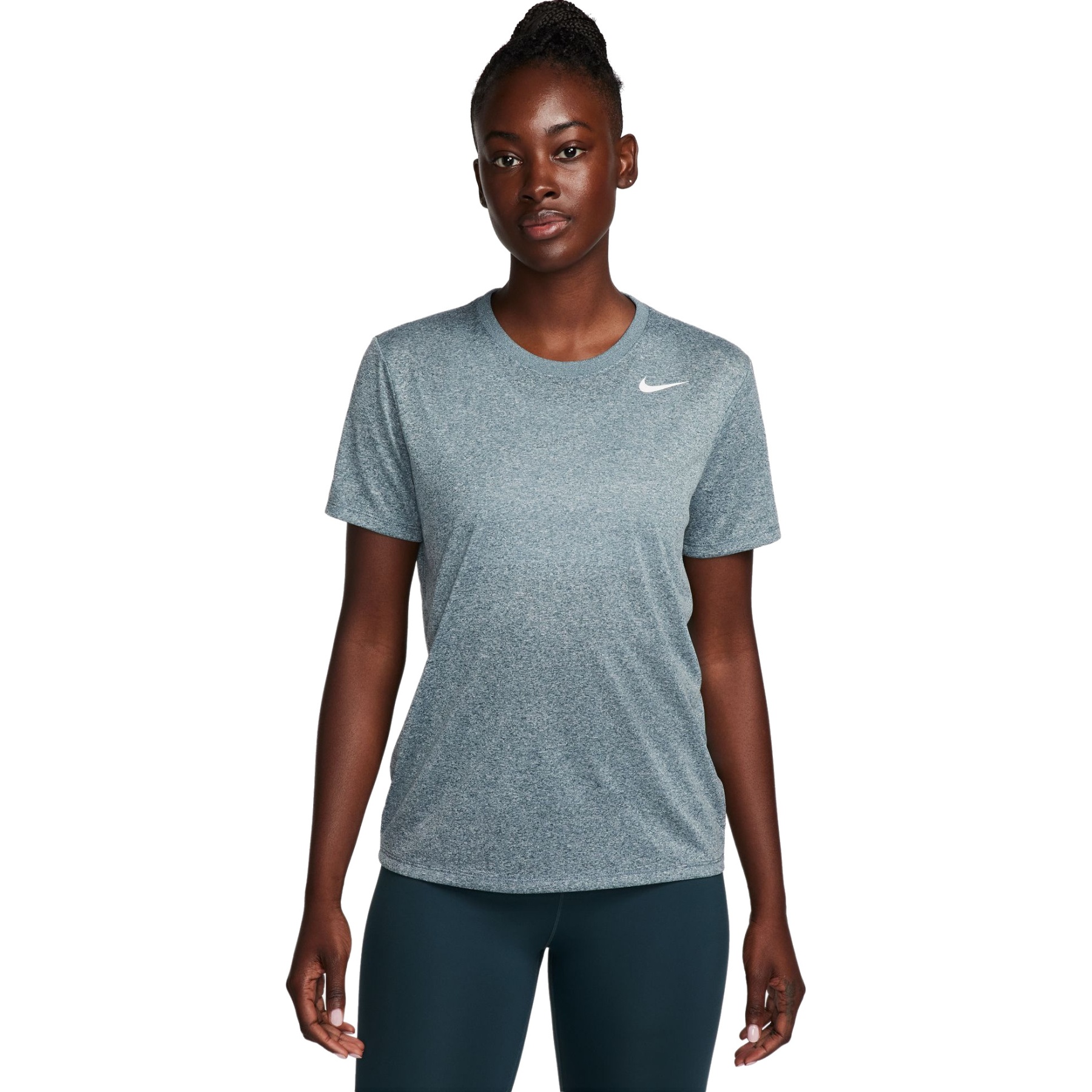 Maglietta Donna Lady-Fit Shirtarena In Blu Navy Taglia S - Girocollo In Cotone/Lycra, Vestibilità Femminile